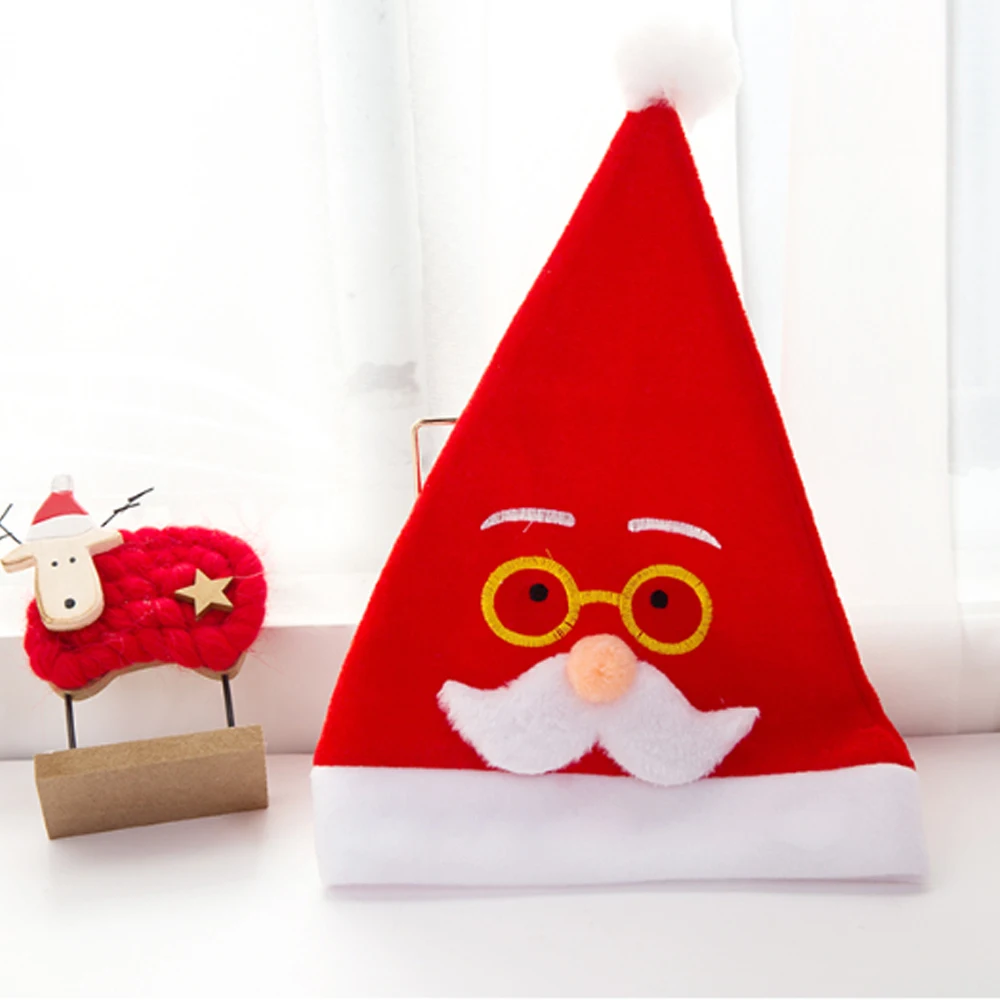 

Plush Christmas Hats Christmas Holiday Xmas Cap for Santa Claus Christmas Cartoon Hats Party Toy for Children Gift Dropshopping