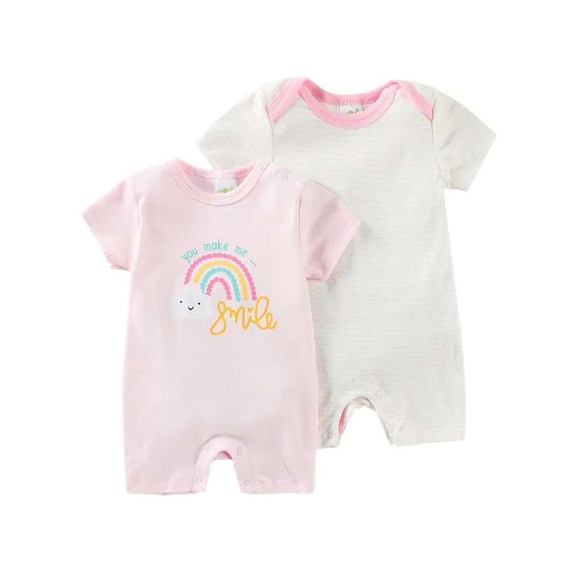 2021 New baby bodysuits 0-9M Boy&ampGirls body suits cotton short sleeves Cartoon newborn clothes | Детская одежда и обувь