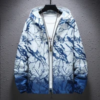 2021 ultra light mens summer hood jacket thin windbreaker uv protection printed casual jacket reflective zipper coat