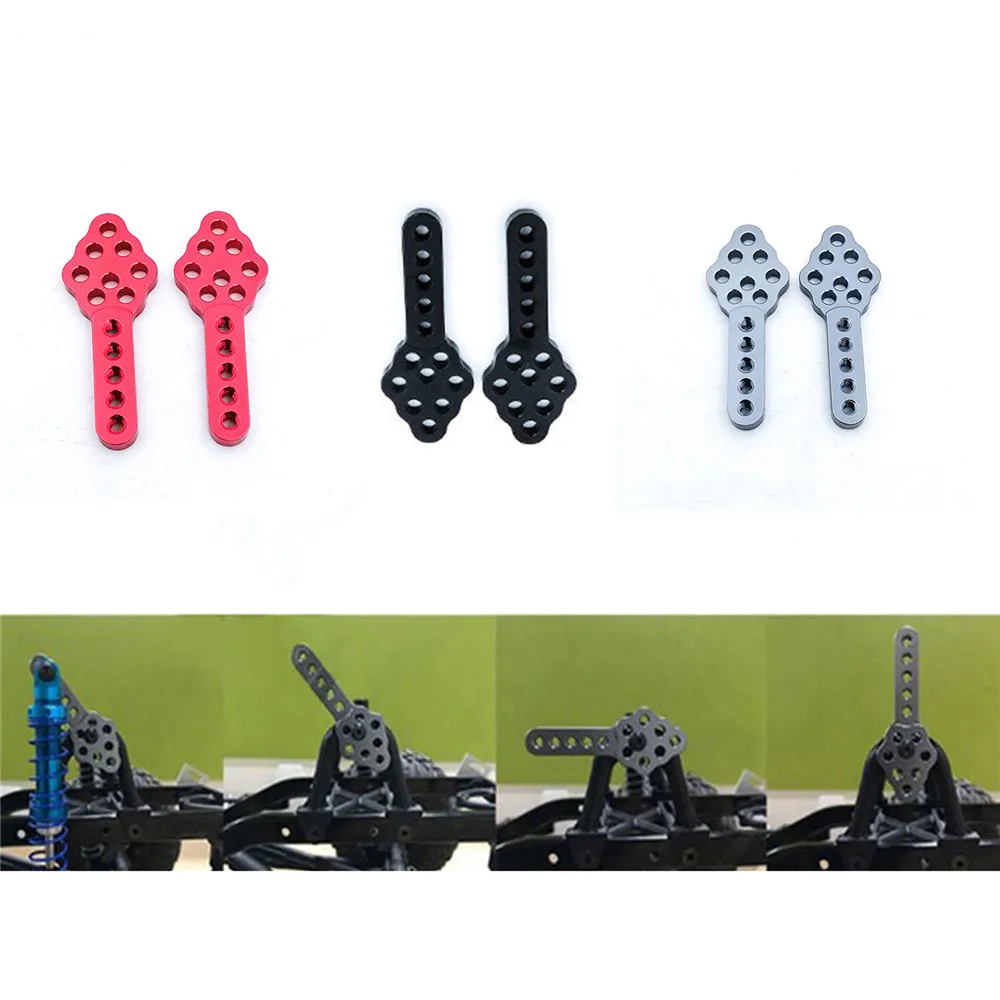 

2pcs Metal Shock Absorber Angle Height Adjustment Bracket for 1/10 Axial SCX10 90046 90047 RC Car Accessories