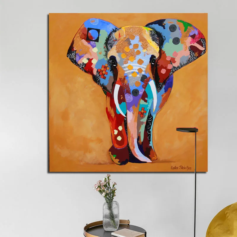 RELIABLI искусство религия Красочный Слон ПЕЧАТЬ Плакаты настенное абстрактная