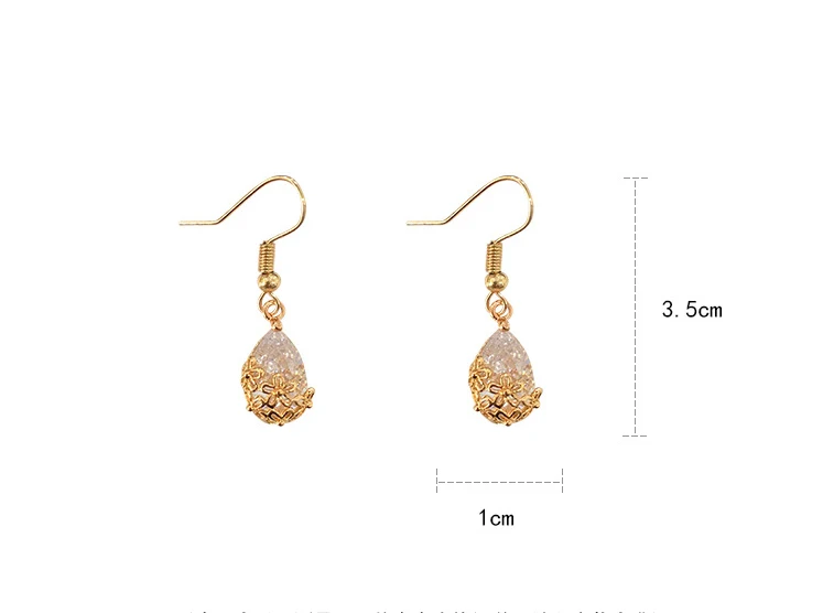 Кристи Тина Zirkon геометрические Baumeln Ohrringe fulr Frauen Bijoux Изысканный вассер тропфен