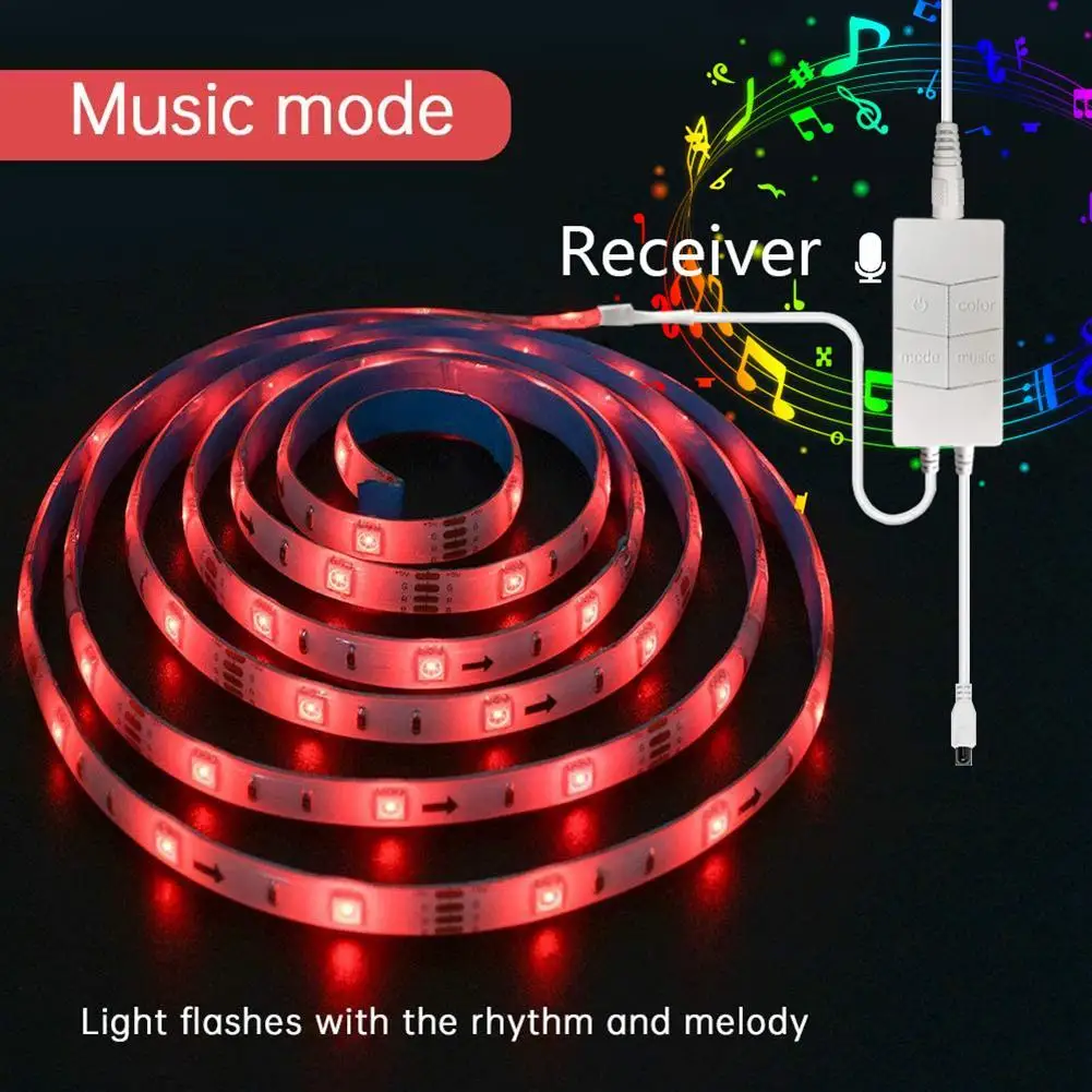 

5M 5V LED Light Strip Waterproof Remote Control RGB Color WiFi LED Strip Light Lamp TV Backlight Decor