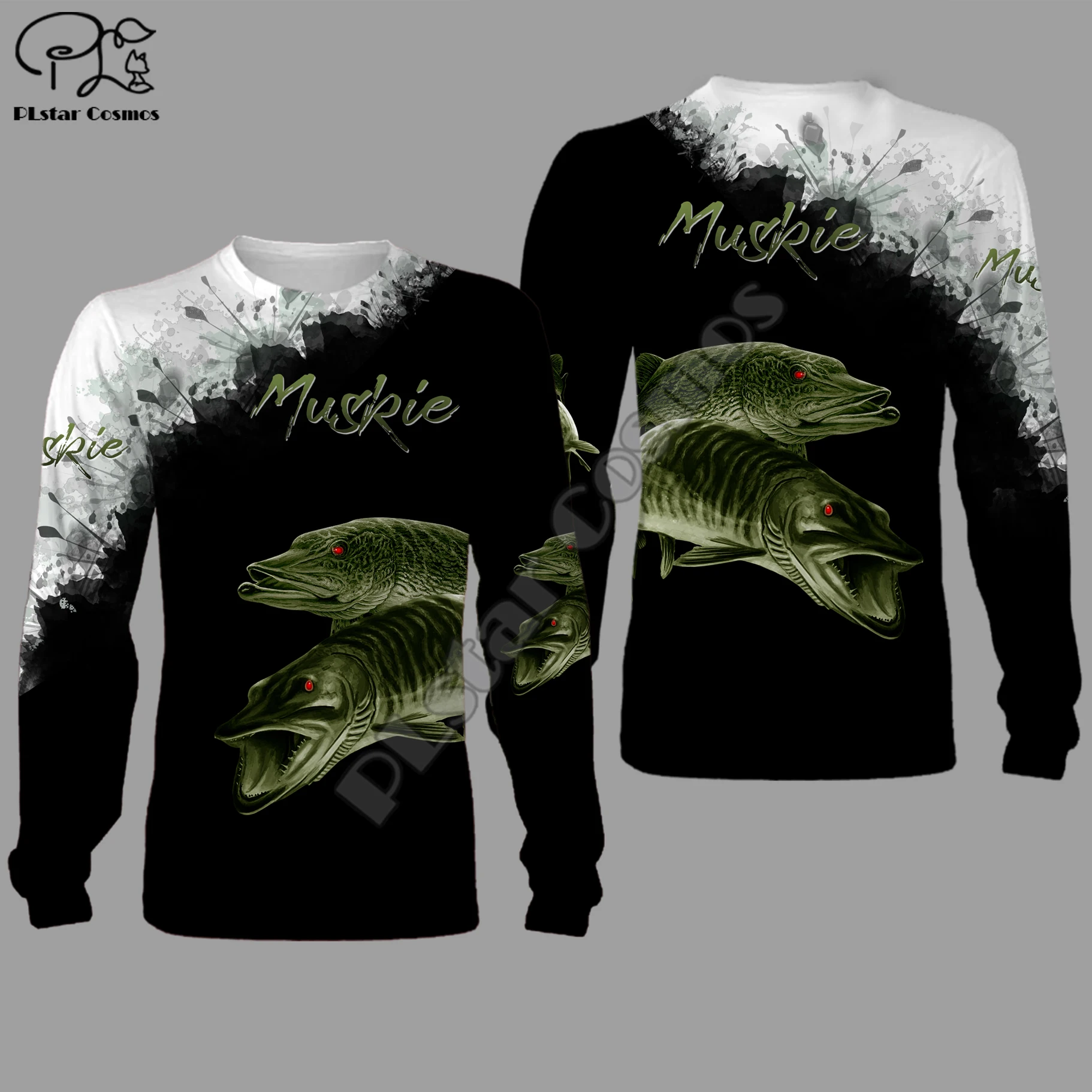 Толстовка Muskie рыбалка с 3d принтом унисекс модная повседневная толстовка