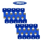 Новый USB флеш-накопитель Techkey 20 шт.лот, 64 ГБ, Металлический Стальной флеш-накопитель, 32 ГБ памяти, мобильный usb-накопитель, высокоскоростной флеш-накопитель, ключ, u-диск, подарок