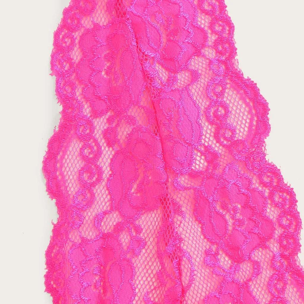 Женский сексуальный кружевной комбинезон с глубоким V-образным вырезом боди