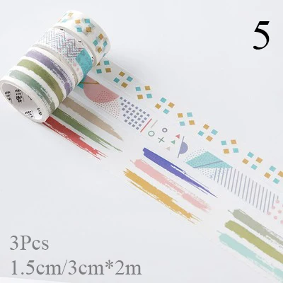 5 3 шт./кор. мультфильм печати лента Washi фрукты клейкой ленты DIY декоративная клейкая лента для дневник в стиле Скрапбукинг фото альбом декор - Цвет: 5