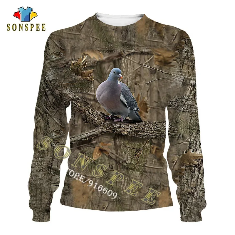 

3D Printed Bird Hoodies Men Streetwear Hooded Sweatshirt Long Sleeve Casual Pullover Hoody