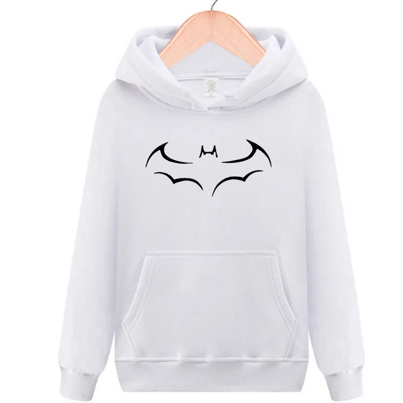 Хит продаж 2019 женские толстовки с Бэтменом весна-осень белая женская толстовка