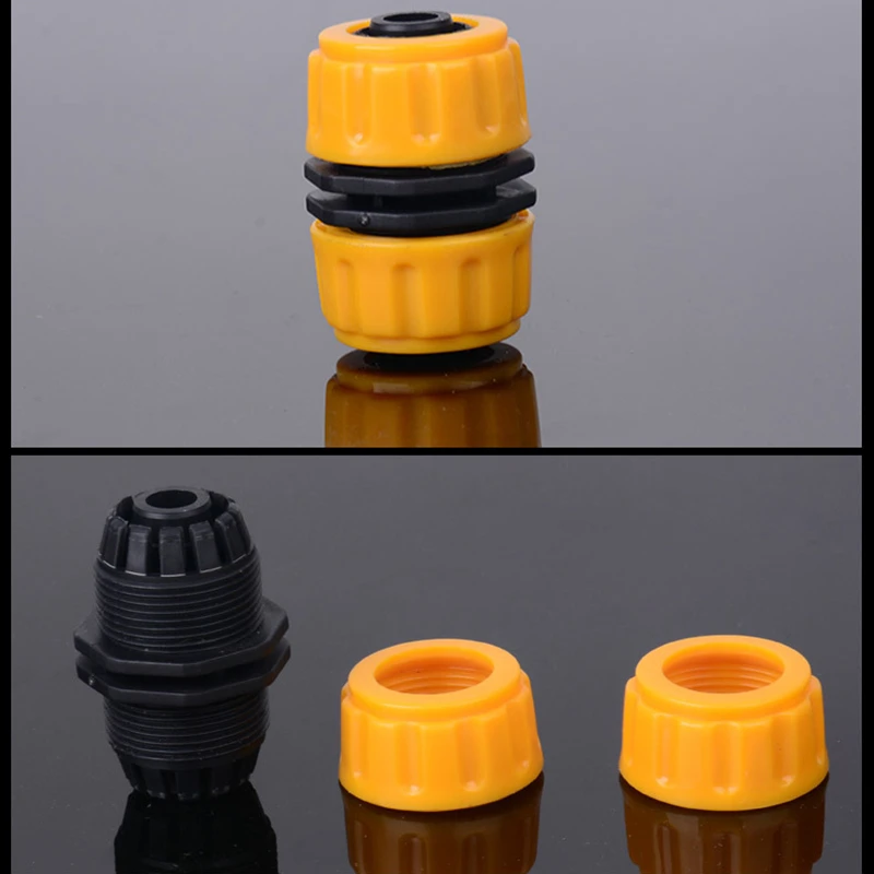 4 шт. 1/2 &quotтрубный фитинг под шланг набор Быстрый желтый разъем для воды адаптер