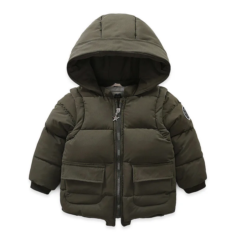 Детская куртка с хлопковой подкладкой коллекция 2019 года зимнее пальто капюшоном