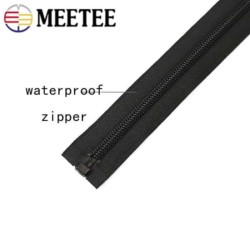 Черные нейлоновые водонепроницаемые молнии открытые невидимые для пошив пальто