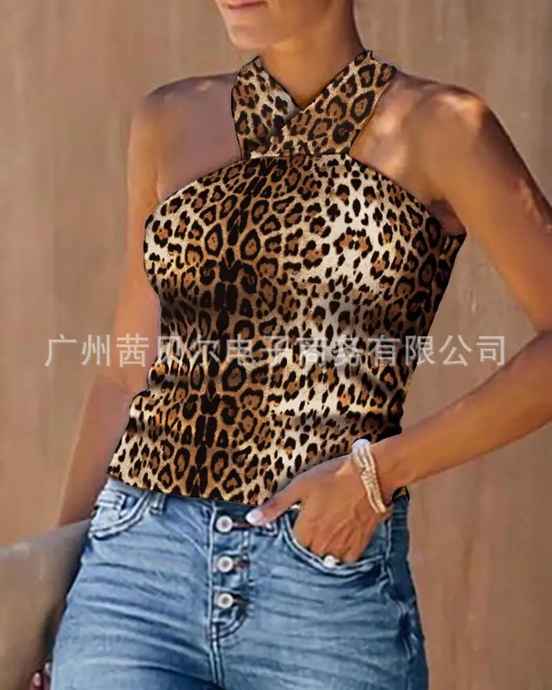

2021 Summer New Fashion Slim White Backless Sleeveless Top woman tshirts