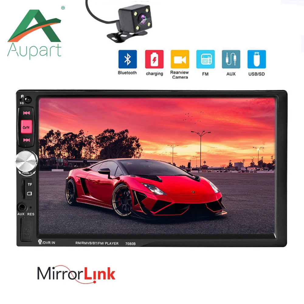 Радио автомобиль 2 din сенсорный экран estereo para Авто bluetooth multimidia mp5 радио плеер