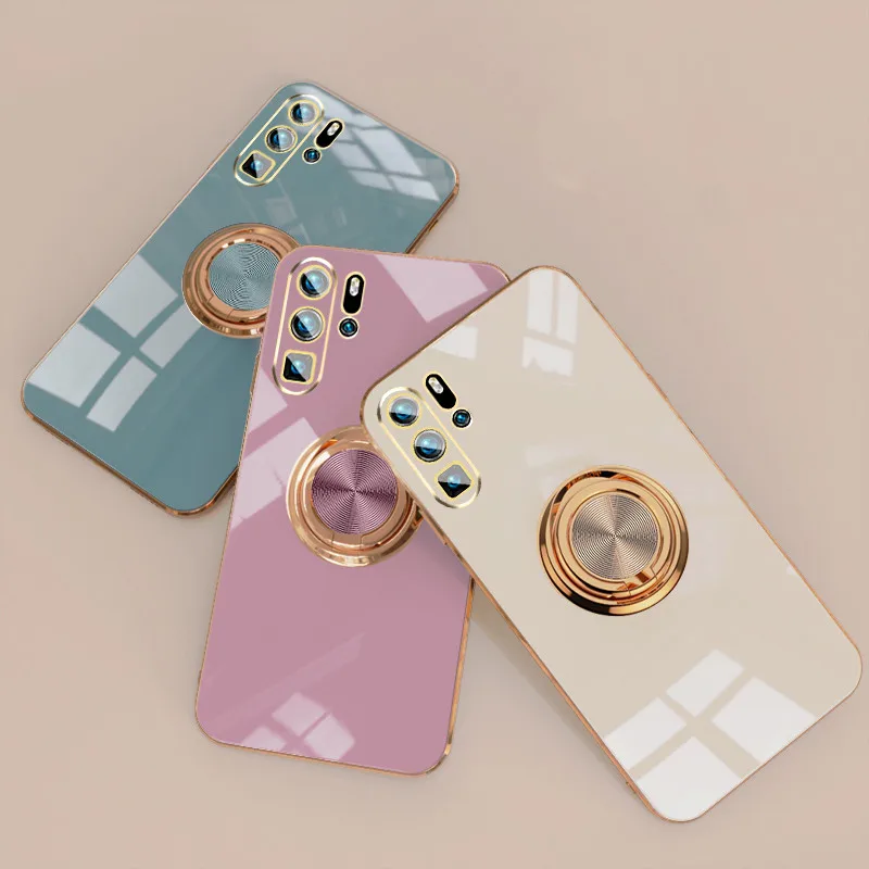 Роскошный мягкий силиконовый чехол с покрытием для Huawei P40Pro P50 Pro P40 Lite P30Pro