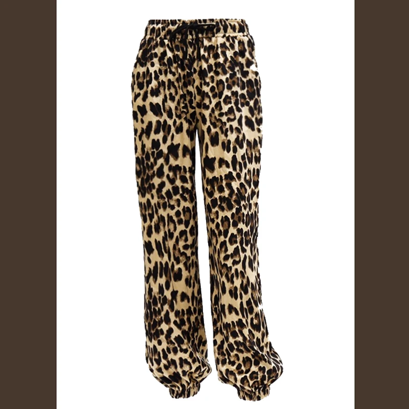 New Women Latin Dance Dress Leopard Pants Cha Cha Samba Stage Dance Costume Girls Practice Salsa Latin Dance Pants K13