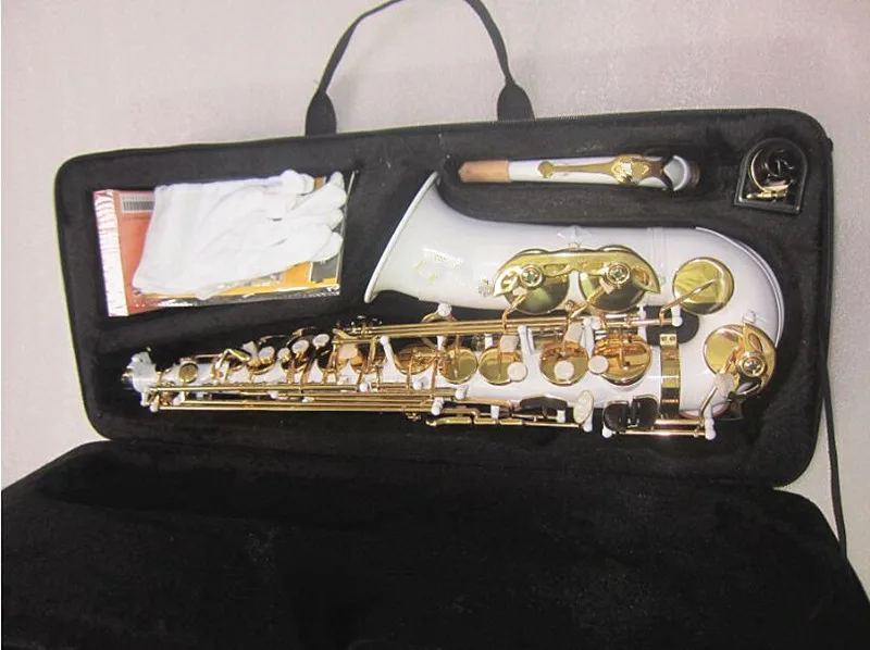 Новый высококачественный Профессиональный альт саксофон Sax плоский музыкальные