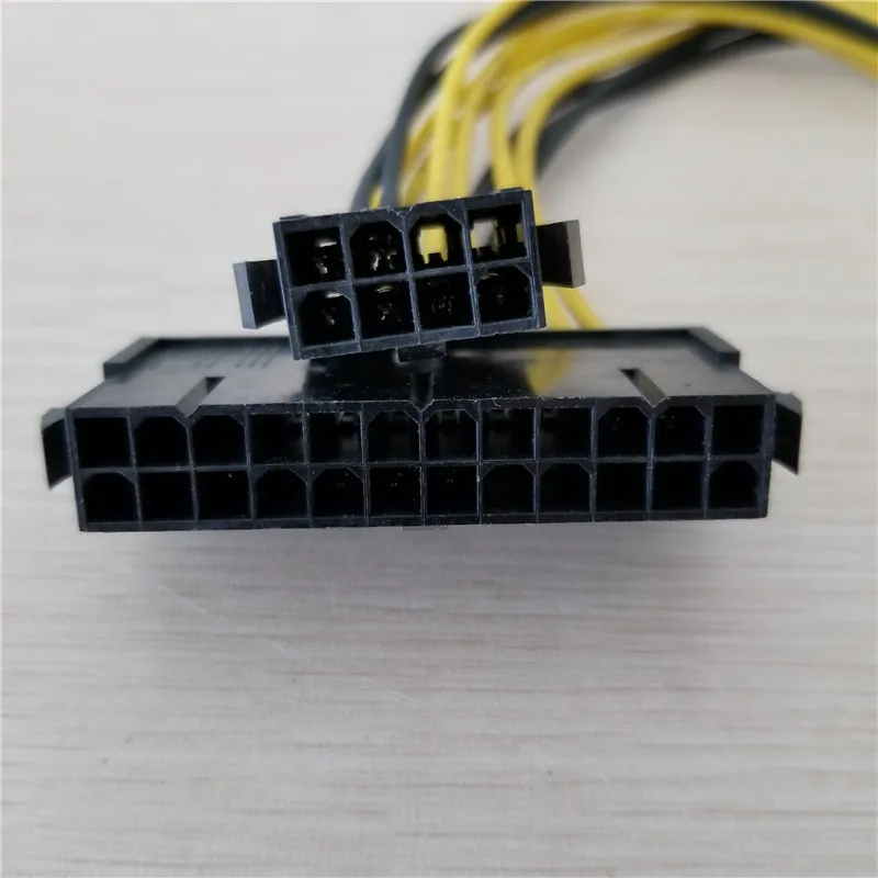 ATX 24Pin + CPU 8Pin to Mini 12Pin кабель питания для материнской платы Dell C6100 Серверная рабочая