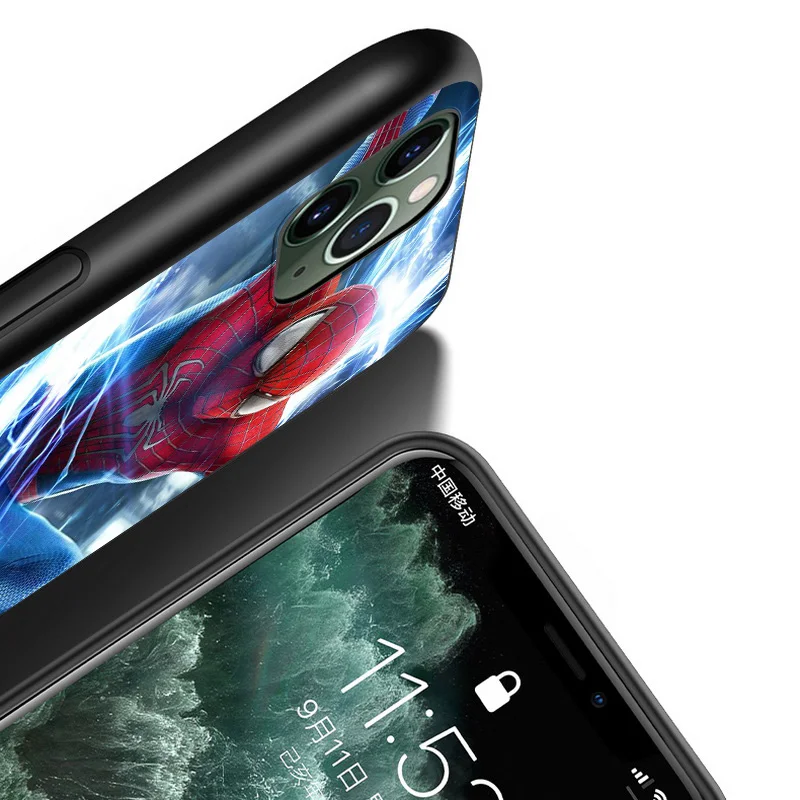 

Marvel Avengers Spider-Man Super Hero For Apple iPhone 12 11 XS Pro Max Mini XR X 8 7 6 6S Plus 5 SE TPU Silicone Phone Case