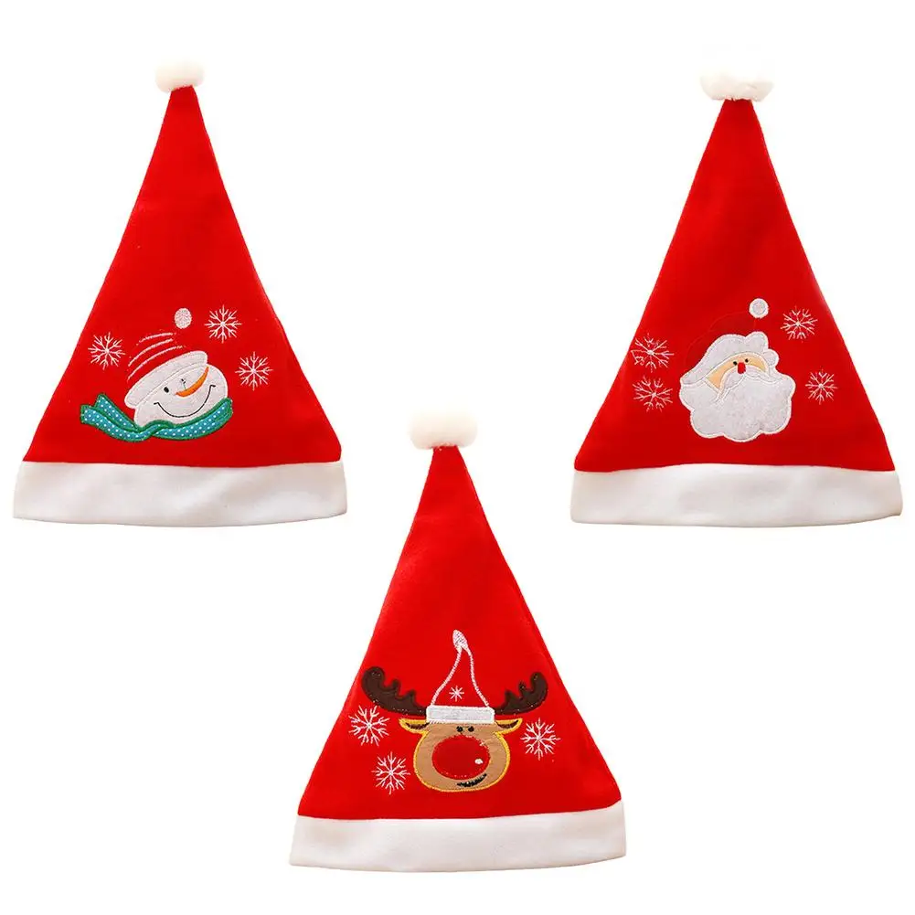 

Christmas Hat For Kids Cute Snowmen Reindeer Santa Hat 3Pcs Classic Christmas Hats For Christmas New Year Holiday Party Role