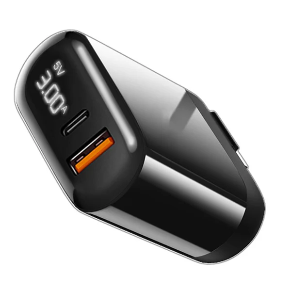 Current Display Cell Phone Charger Portable 18W Support Fast Charging Foldable EM88 | Мобильные телефоны и аксессуары