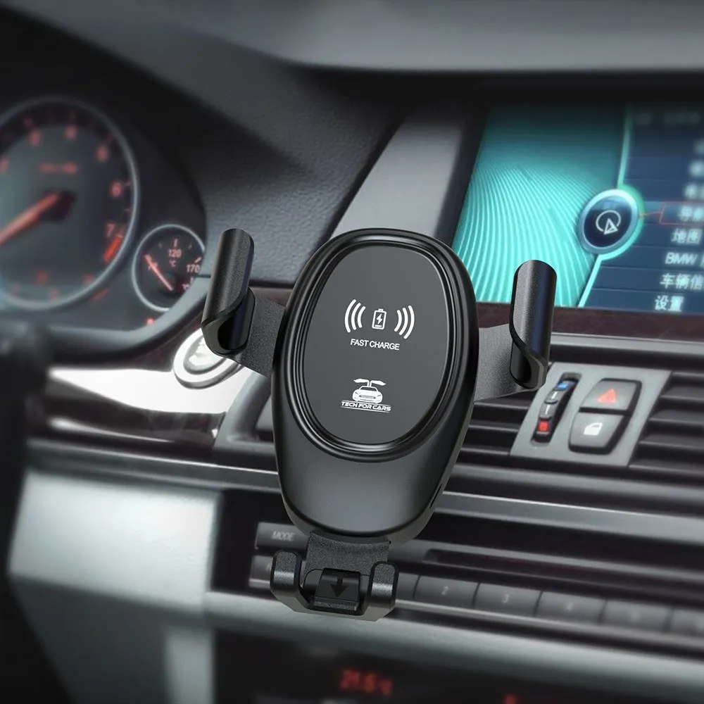 

360 Degree Rotating Car Wireless Charger Car Magnetic Phone Holder Silicone Sticker Phone Wireless Support Stand