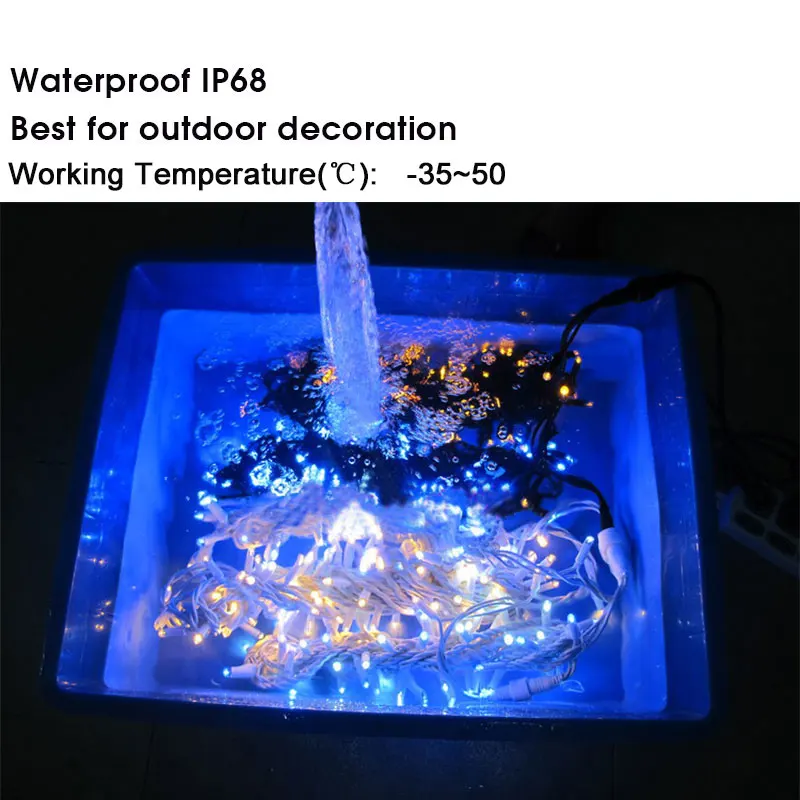 32 8ft длина наружная светодиодная гирлянда хорошего качества световая цепочка