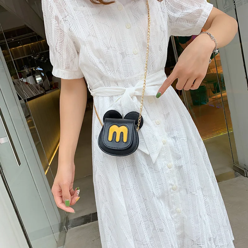 

Disney cartoon cute Mickey mini fashion one shoulder messenger chain coin bag girl accessory bag birthday gift