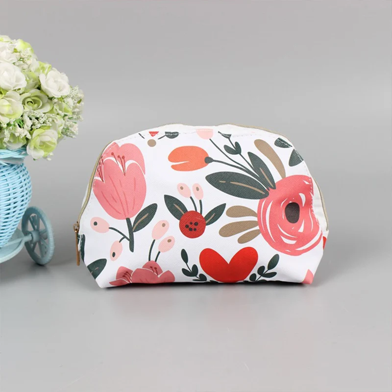 

Korean Fashion Female Bag PU Travel Cosmetic Storage Clutch Waterproof Shell Shape JT220032