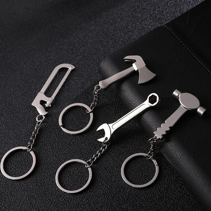 

Hot Sale Exquisite Metal Key Chain, Ins Car Creative Key Chain Ring,Simulation Tool,Wrench,Screwdriver,Hammer,Small Gift Pendant