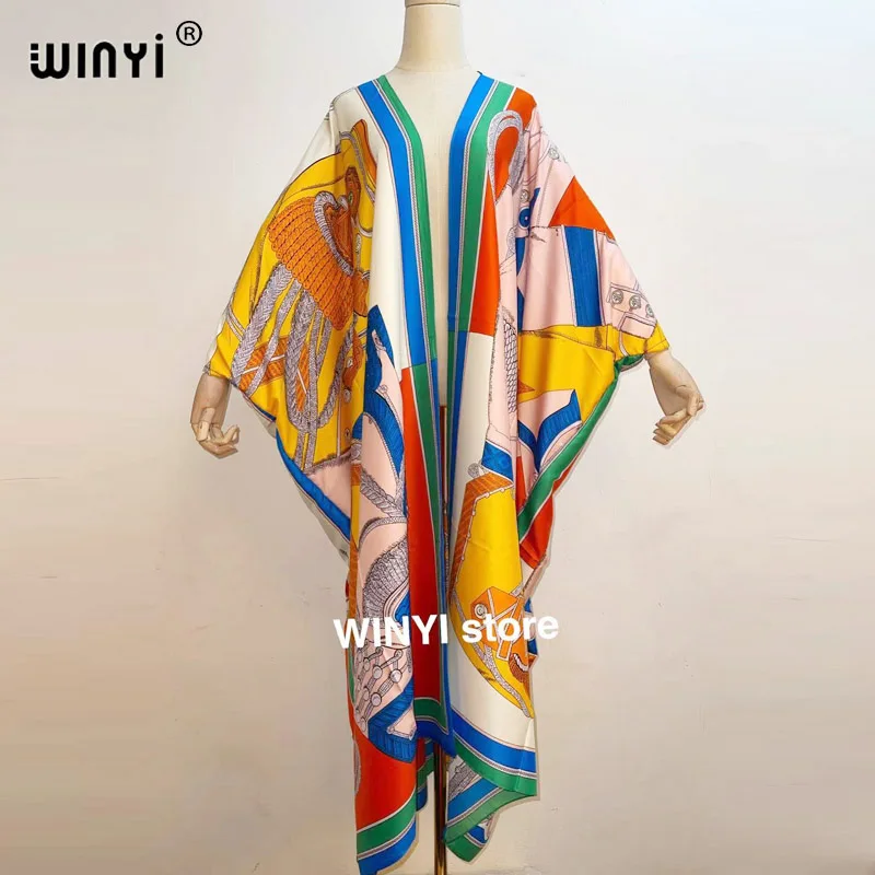Женский кардиган Среднего Востока Sunmer WINYI Свободное длинное пальто платье в