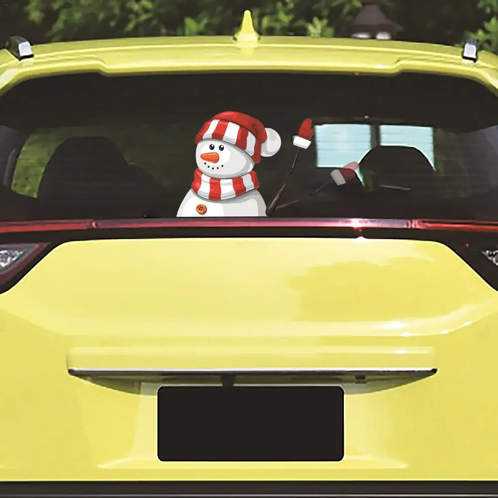 Рождественская наклейка на автомобиль заднее стекло автомобиля ветровое Санта