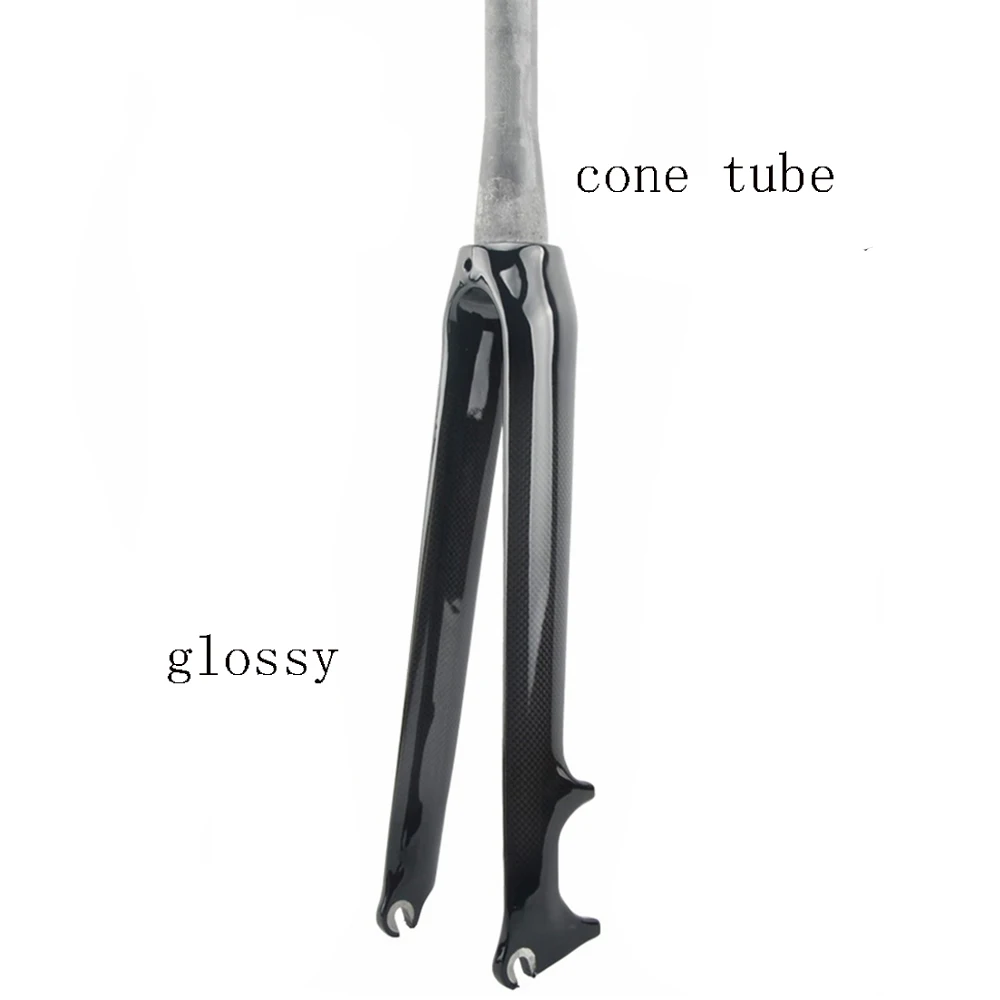 Велосипедная вилка без логотипа из углеродного волокна детали для велосипеда с
