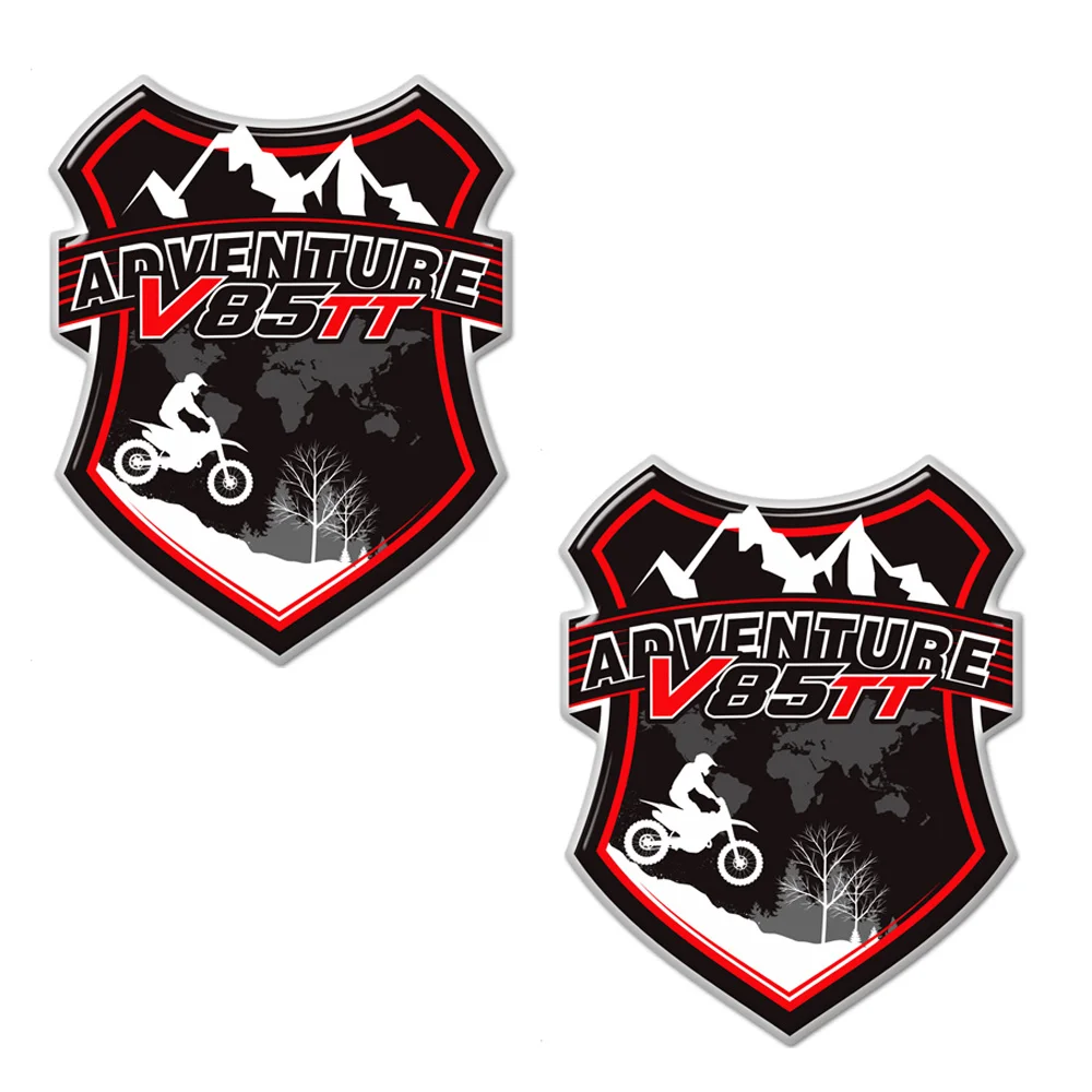 

Багажник V85TT для Moto Guzzi V85 TT, защитные наклейки на бак, наклейка, алюминиевые чехлы для багажа, защитная эмблема 2018 2020 2021