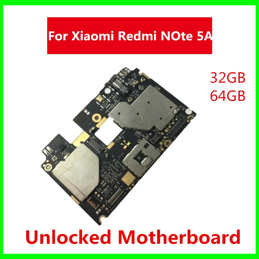 Оригинальная материнская плата для Xiaomi RedMi Note 5A Hongmi 100% разблокированная