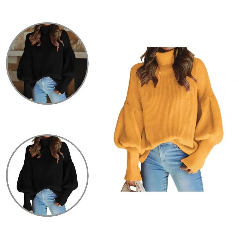 

Привлекательный мягкий пуловер, топ, вязаный свитер, Быстросохнущий свободный