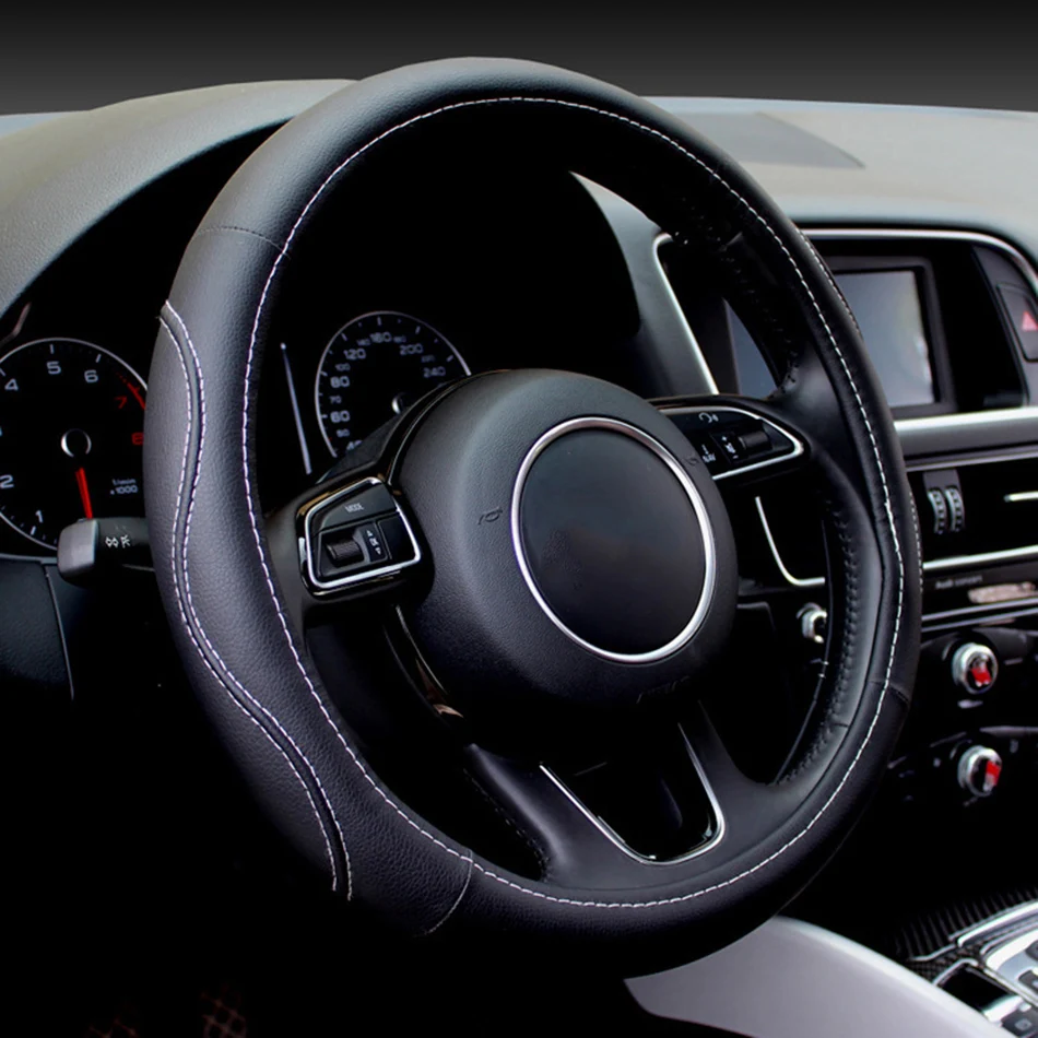 Кожаный чехол рулевого колеса автомобиля для Mazda все модели mazda 3 Axela 2 5 6 8 лет atenza CX