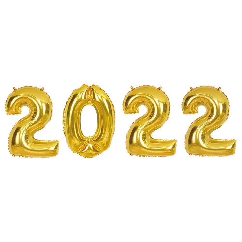 

New Years Eve Party Supplies 2022 New Year Graduation 2022 Balloon Numbers Decoration Large 2022 Foil Number Balloons For New