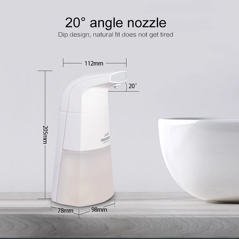 

Automatic Soap Dispenser Hands-free Non-contact Disinfectant Bathroom Dispenser Smart Sensor + 10 Effervescent Tablets