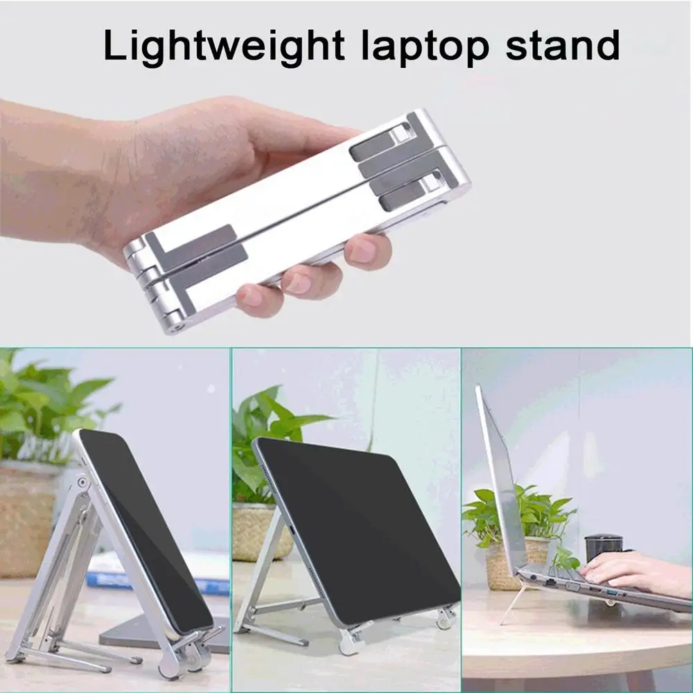 

Multifunctional Notebook Computer Stand Portable Tablet Holder Desktop Computer Cooling Stand Folding Bracket