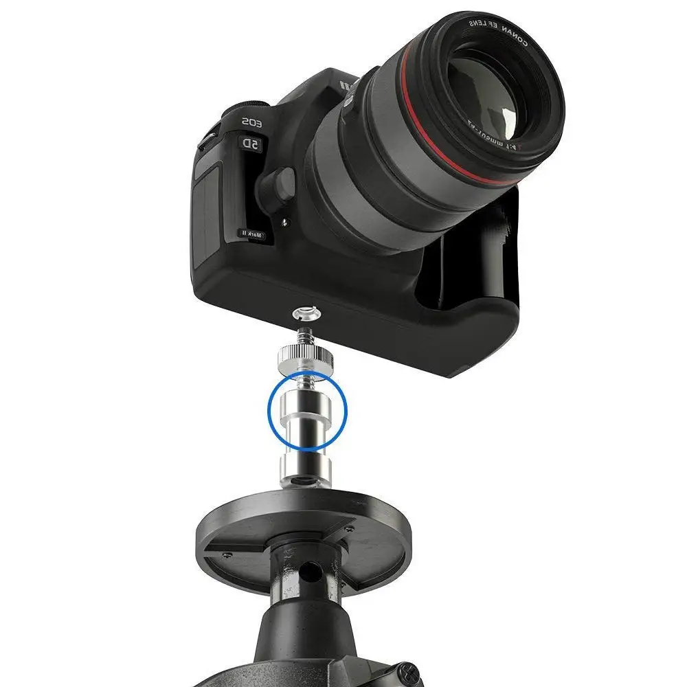 

International Standard 1/4 to 1/4 Threaded Tripod Screw Adapter Standard Tripod Mounting Thread Camera Screw Adapter Converter