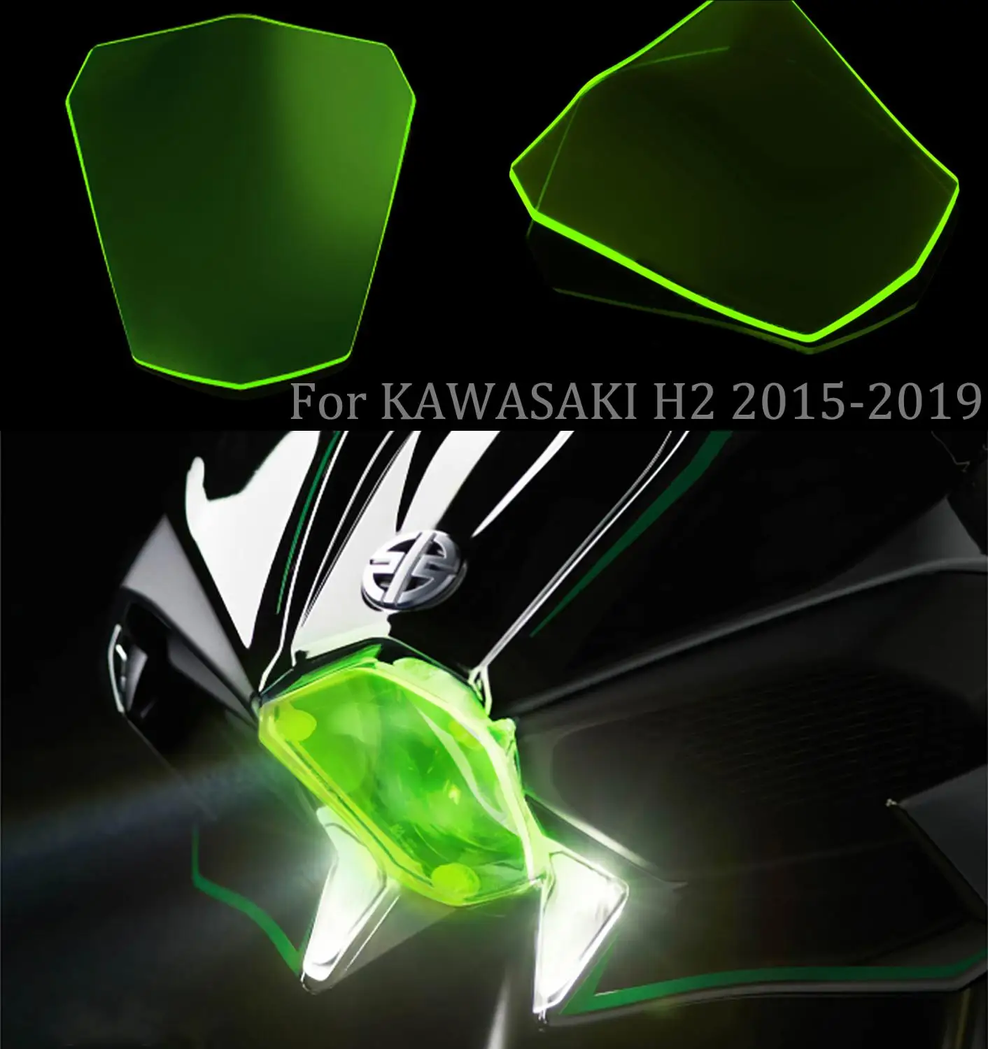 Защитная крышка для передней фары MTKRACING для KAWASAKI H2 h2 2015 2016 2017 2018