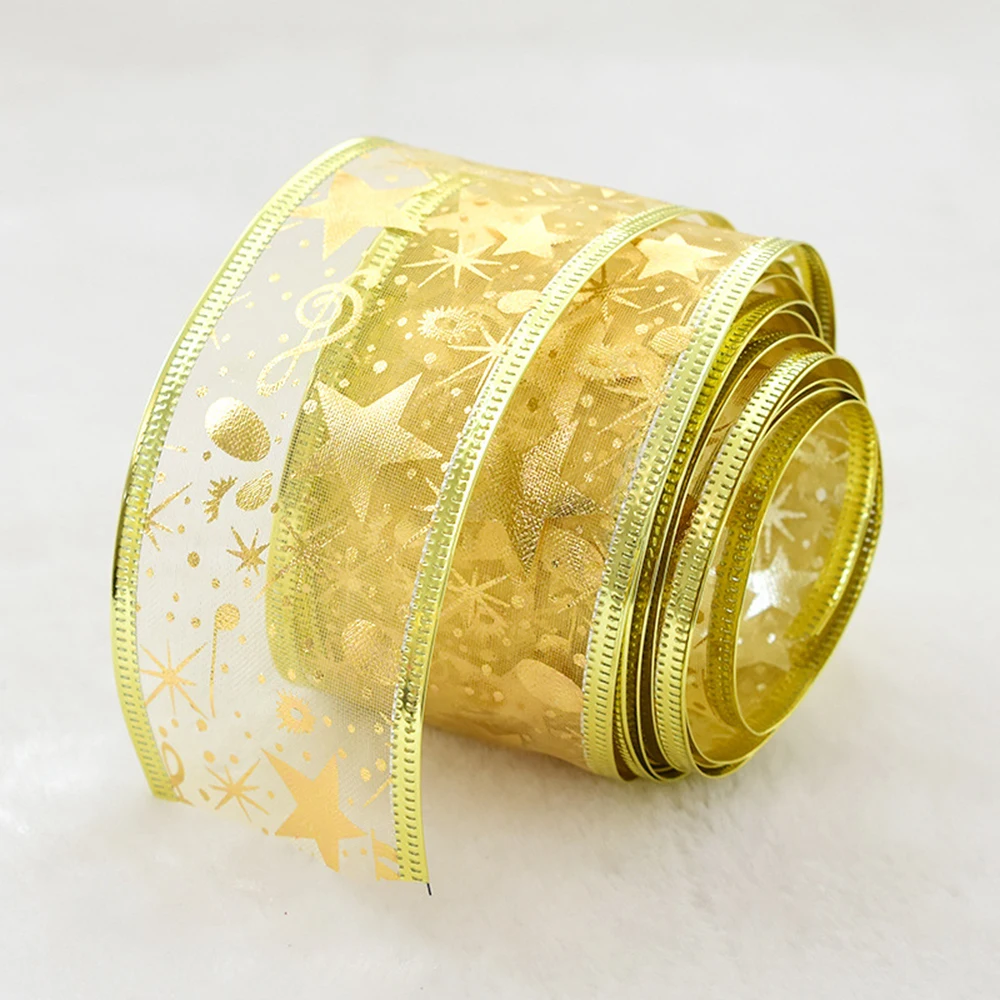 200*5 см для творчества шелковый атлас ленты цвета: золотистый серебристый