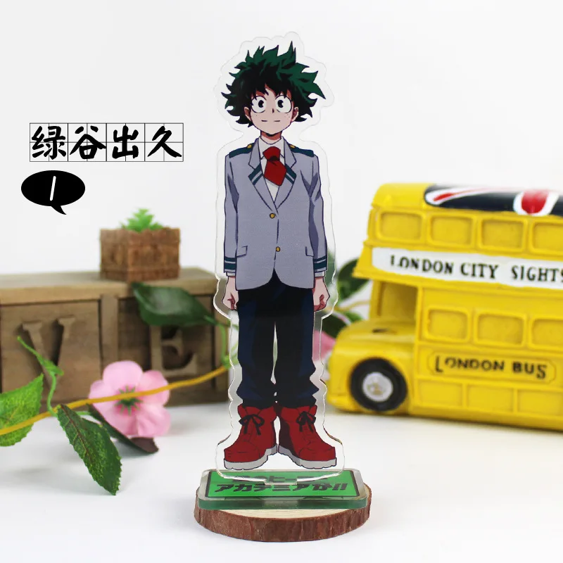 

6cm Anime My Hero Academia Cosplay Stand Ornaments Midoriya Izuku Eijiro Kirishima Acrylic Stand Figure Cosplay Accessories