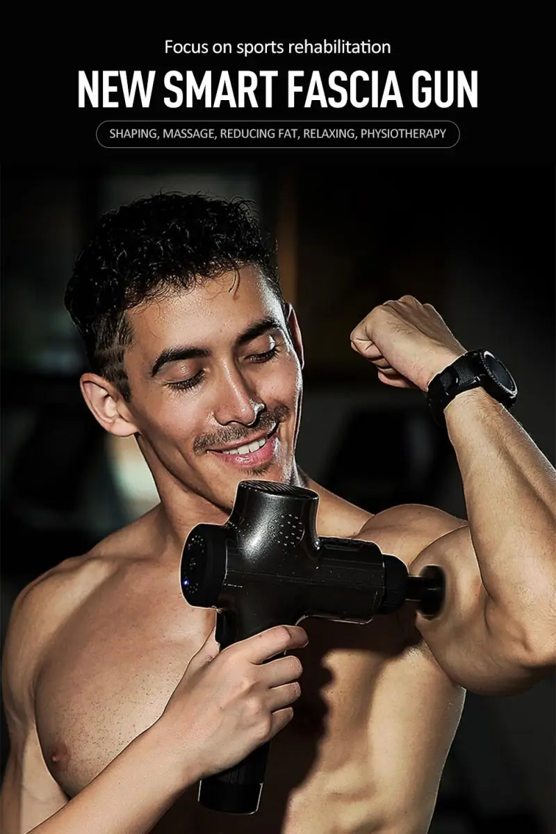 

1800-9000r/min Automation Modules Tissue Massage Gun Muscle Massager Muscle Pain Management After Training Exercising