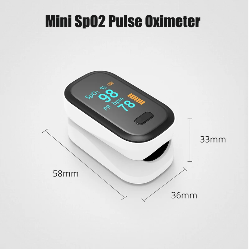 

SPO2 PR Pulse Oximeters Portable Finger Oximeter Fingertip oxygen Monitor OLED Display Heart Rate Meter Clip Type Health Monitor