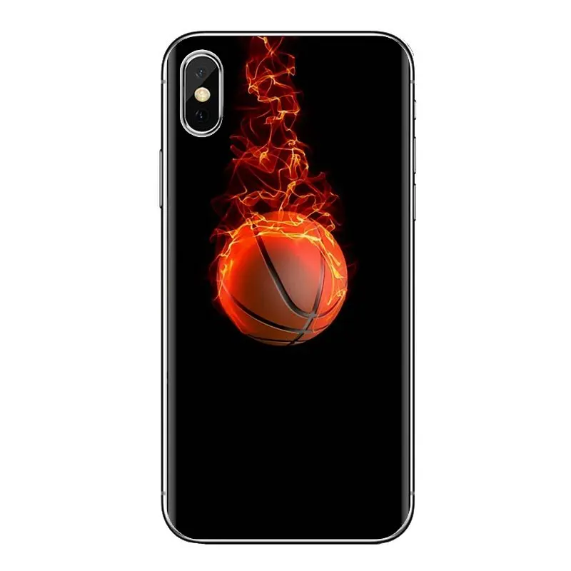 Баскетбольный мяч огненная вода печать ультра тонкий чехол для Huawei G7 G8 P7 P8 P9 P10 P20