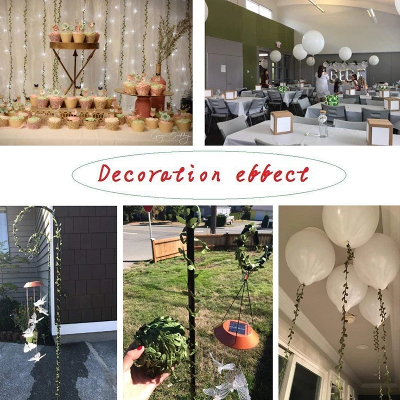 252 фута искусственные лозы искусственный Эвкалиптовый лист Гирлянда DIY греческие