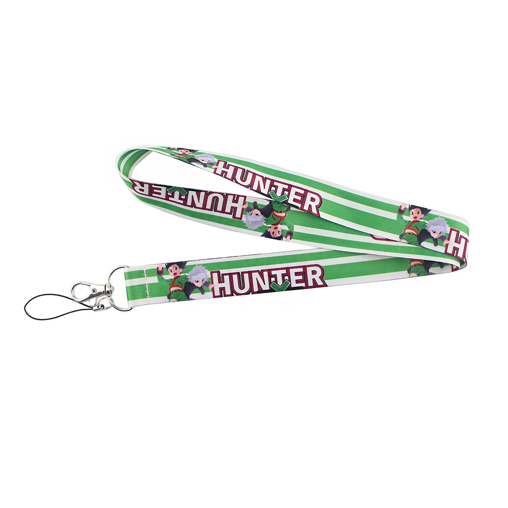 

HJ70 Anime The Hunter Keychains Accessory Mobile Phone USB ID Badge Holder Keys Strap Tag Neck Lanyard For Girls
