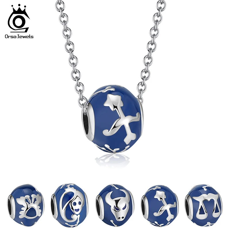 Оригинальное ожерелье ORSA JEWELS 12 созвездия зодиака Подвеска Ожерелье из